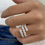 Diamond Wrap Ring 3.1 ct Yellow Gold