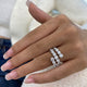 Diamond Wrap Fashion Ring 3.10 ct TCW, White Gold 14K