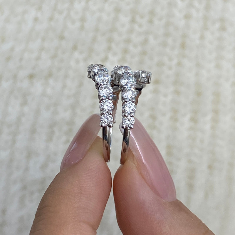 Diamond Wrap Fashion Ring 3.10 ct TCW, White Gold 14K