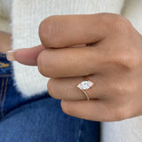 Diamond Solitaire Fashion Ring 0.80 ct TCW, Rose Gold 14K