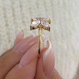 Diamond Cluster Fashion Ring 1.75 ct TCW, Yellow Gold 14K