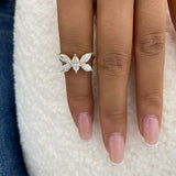 Diamond Cluster Fashion Ring 1.75 ct TCW, Yellow Gold 14K