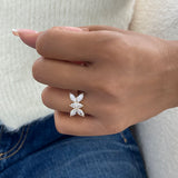 Diamond Cluster Fashion Ring 1.75 ct TCW, Yellow Gold 14K
