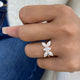 Diamond Cluster Fashion Ring 1.75 ct TCW, Rose Gold 14K