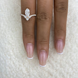 Diamond Cluster Fashion Ring 1.45 ct TCW, Rose Gold 14K