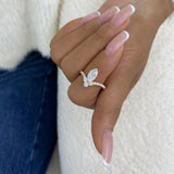 Diamond Cluster Fashion Ring 1.45 ct TCW, Rose Gold 14K