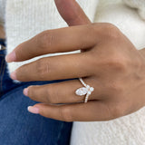 Diamond Cluster Fashion Ring 1.45 ct TCW, Rose Gold 14K