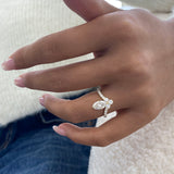 Diamond Cluster Fashion Ring 1.40 ct TCW, Yellow Gold 14K