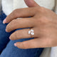 Diamond 3-Stone Cluster Fashion Ring 1.20 ct TCW, Rose Gold 14K