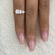 Diamond 3-Stone Fashion Ring 1.35 ct TCW, Rose Gold 14K