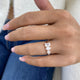 Diamond 3-Stone Fashion Ring 1.35 ct TCW, Rose Gold 14K