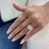 Diamond Cluster Fashion Ring 2.80 ct TCW, Yellow Gold 14K