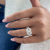 Diamond Cluster Fashion Ring 2.80 ct TCW, Yellow Gold 14K