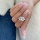 Diamond Cluster Fashion Ring 2.80 ct TCW, Rose Gold 14K
