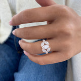 Diamond Cluster Fashion Ring 2.80 ct TCW, Rose Gold 14K