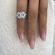 Diamond Cluster Ring 2.75 ct TCW, White Gold 14K