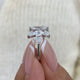 Diamond Cluster Ring 3.30 ct TCW, White Gold 14K