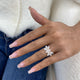 Diamond Cluster Fashion Ring 3.20 ct TCW, Rose Gold 14K