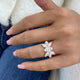 Diamond Cluster Fashion Ring 3.20 ct TCW, Rose Gold 14K