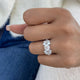Diamond Cluster Ring 2.55 ct TCW, White Gold