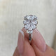 Diamond Cluster Ring 2.55 ct TCW, White Gold