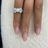 Diamond Cluster Ring 2.55 ct TCW, White Gold