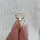 Diamond Cluster Ring 2.50 ct TCW, Yellow Gold