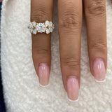 Diamond Cluster Ring 2.50 ct TCW, Yellow Gold