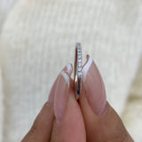 Diamond Half Eternity Ring 0.20 ct TCW, White Gold 14K