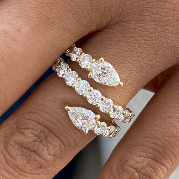 Diamond Eternity Fashion Ring 2.75 ct TCW, Yellow Gold 14K