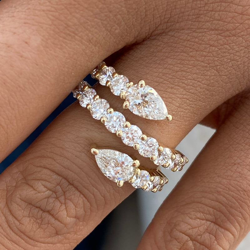 Diamond Eternity Fashion Ring 2.75 ct TCW, Yellow Gold 14K