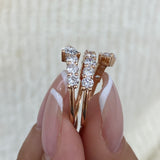 Diamond Eternity Fashion Ring 2.70 ct TCW, Rose Gold 14K