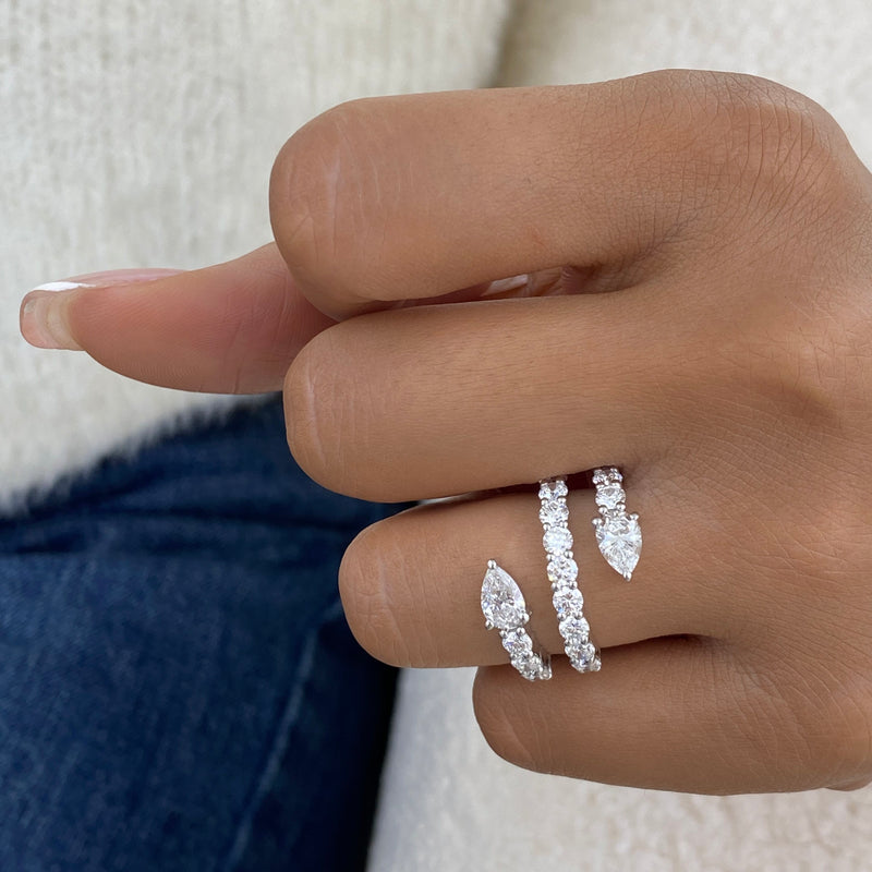 Diamond Eternity Ring 2.75 ct TCW, White Gold 14K