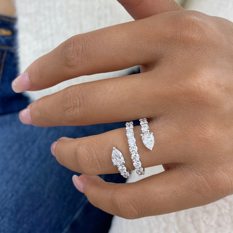 Diamond Eternity Ring 2.75 ct TCW, White Gold 14K