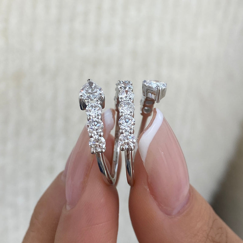 Diamond Eternity Ring 2.75 ct TCW, White Gold 14K