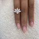 Diamond Cluster Fashion Ring 2.40 ct TCW, Rose Gold 14K