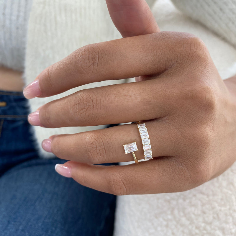 Diamond Open Fashion Ring 1.25 ct TCW, Yellow Gold 14K