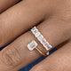 Diamond Open Fashion Ring 1.30 ct TCW, Rose Gold 14K