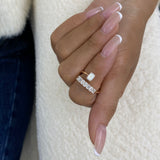 Diamond Open Fashion Ring 1.30 ct TCW, Rose Gold 14K
