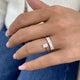Diamond Open Fashion Ring 1.30 ct TCW, Rose Gold 14K