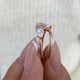 Diamond 3-Stone Fashion Ring 1.55 ct TCW, Rose Gold 14K