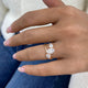 Diamond 3-Stone Fashion Ring 1.55 ct TCW, Rose Gold 14K