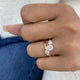 Diamond 3-Stone Fashion Ring 1.55 ct TCW, Rose Gold 14K