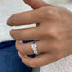 Diamond 3-Stone Ring 1.40 ct TCW, White Gold 14K