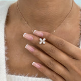 Diamond Pendant Fashion Necklace 1.35 ct TCW, Rose Gold 14K