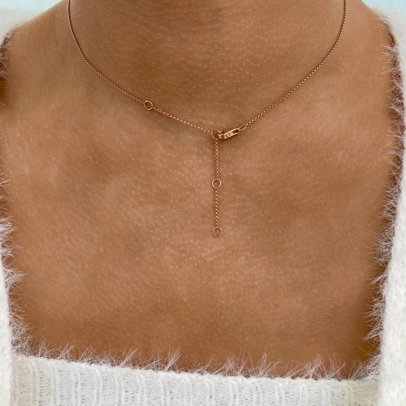 Diamond Pendant Fashion Necklace 1.35 ct TCW, Rose Gold 14K