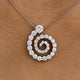 Diamond Pendant Fashion Necklace 2.60 ct TCW, White Gold 14K
