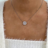 Diamond Pendant Fashion Necklace 1.90 ct TCW, White Gold 14K