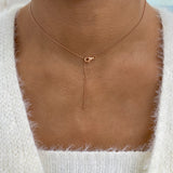 Diamond Pendant Fashion Necklace 1.70 ct TCW, Rose Gold 14K