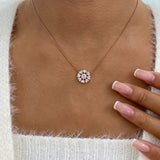 Diamond Pendant Fashion Necklace 1.70 ct TCW, Rose Gold 14K